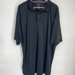 Champion Polo Men’s 2XLT Black Active Outdoor Lightweight Sports Golf Pickleball